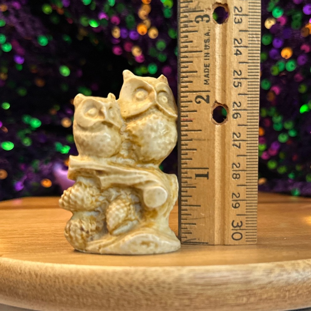 Charming Tan Owl Figurine for Small Pets - Picture 6 of 7